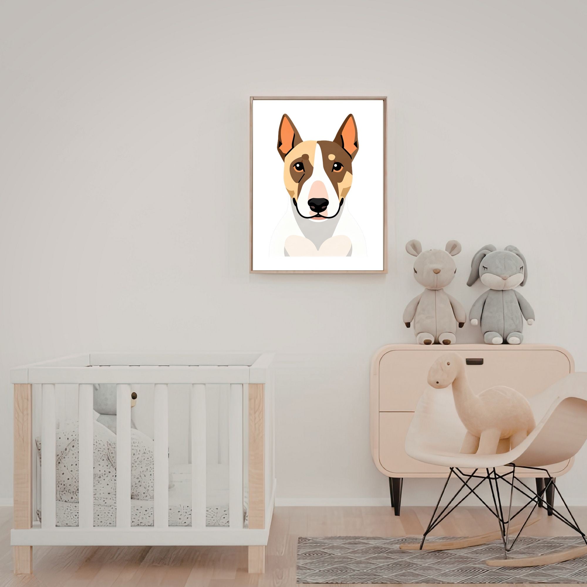 Bold Block Art Print - Framed Nursery Mockup