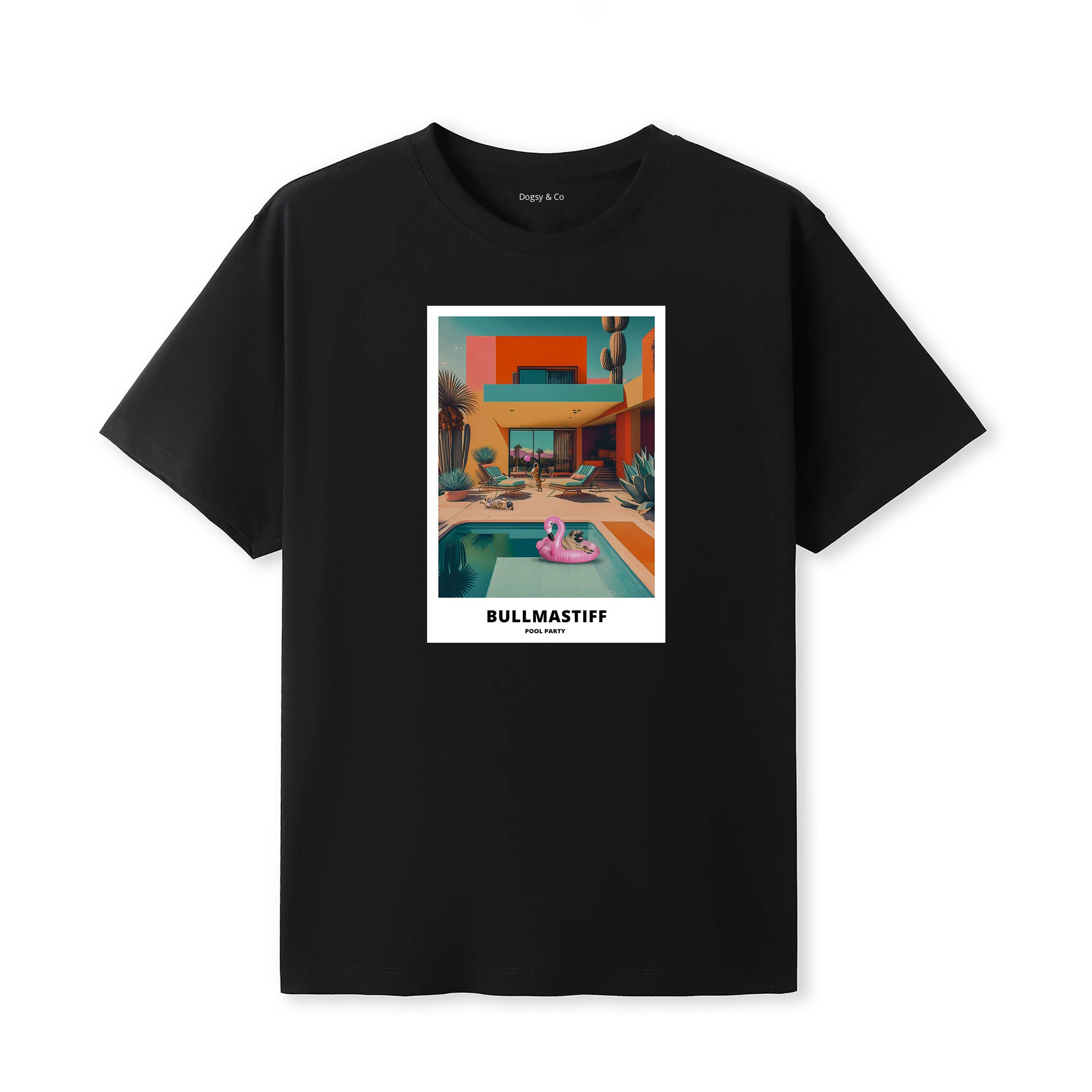 Bullmastiff Pool Party T-shirt