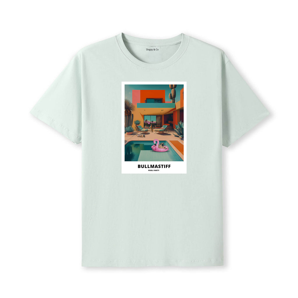Bullmastiff Pool Party T-shirt