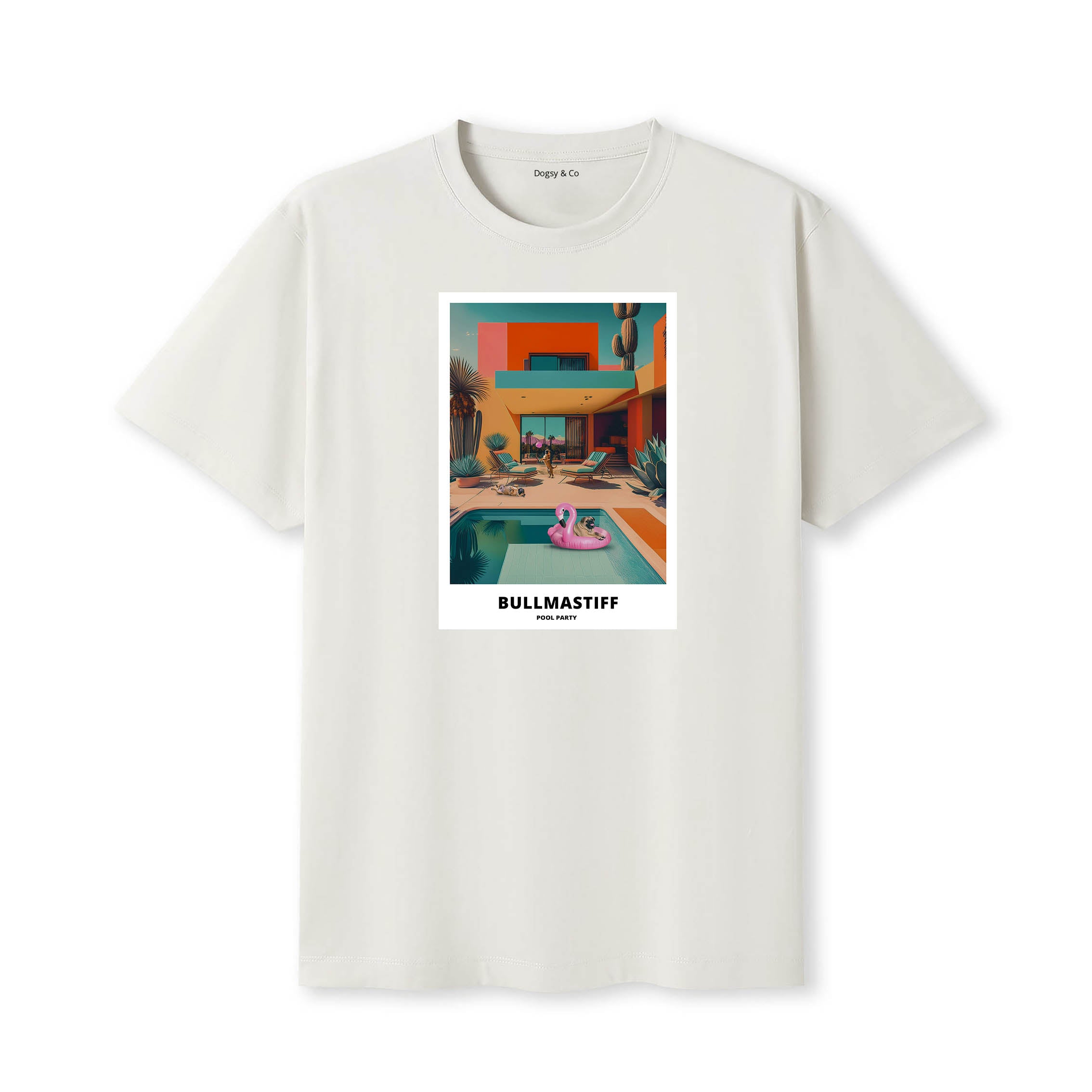 Bullmastiff Pool Party T-shirt