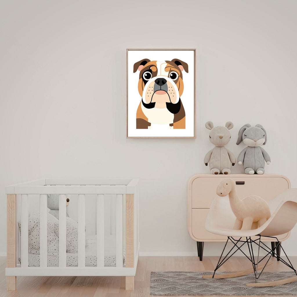 Bold Block Art Print - Framed Nursery Mockup