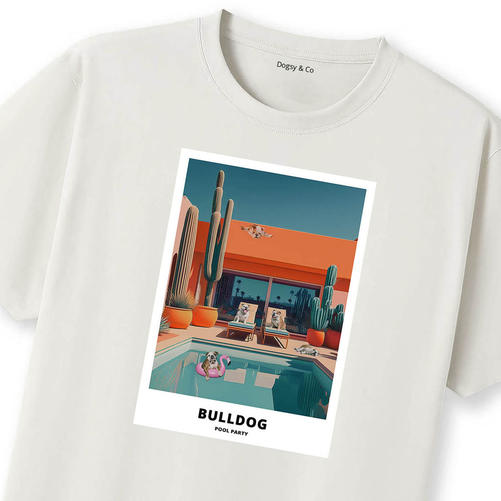 Bulldog Pool Party T-shirt