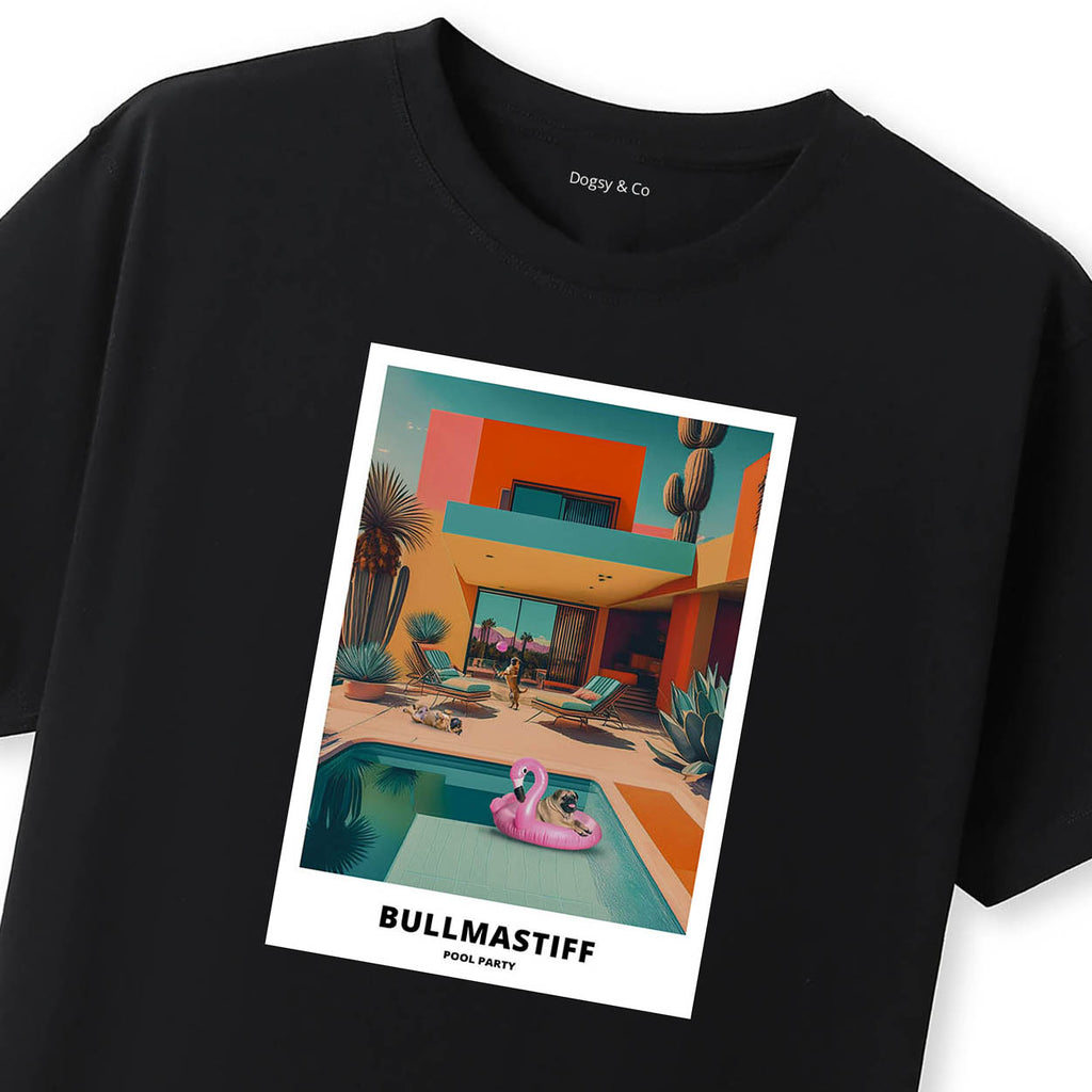Bullmastiff Pool Party T-shirt