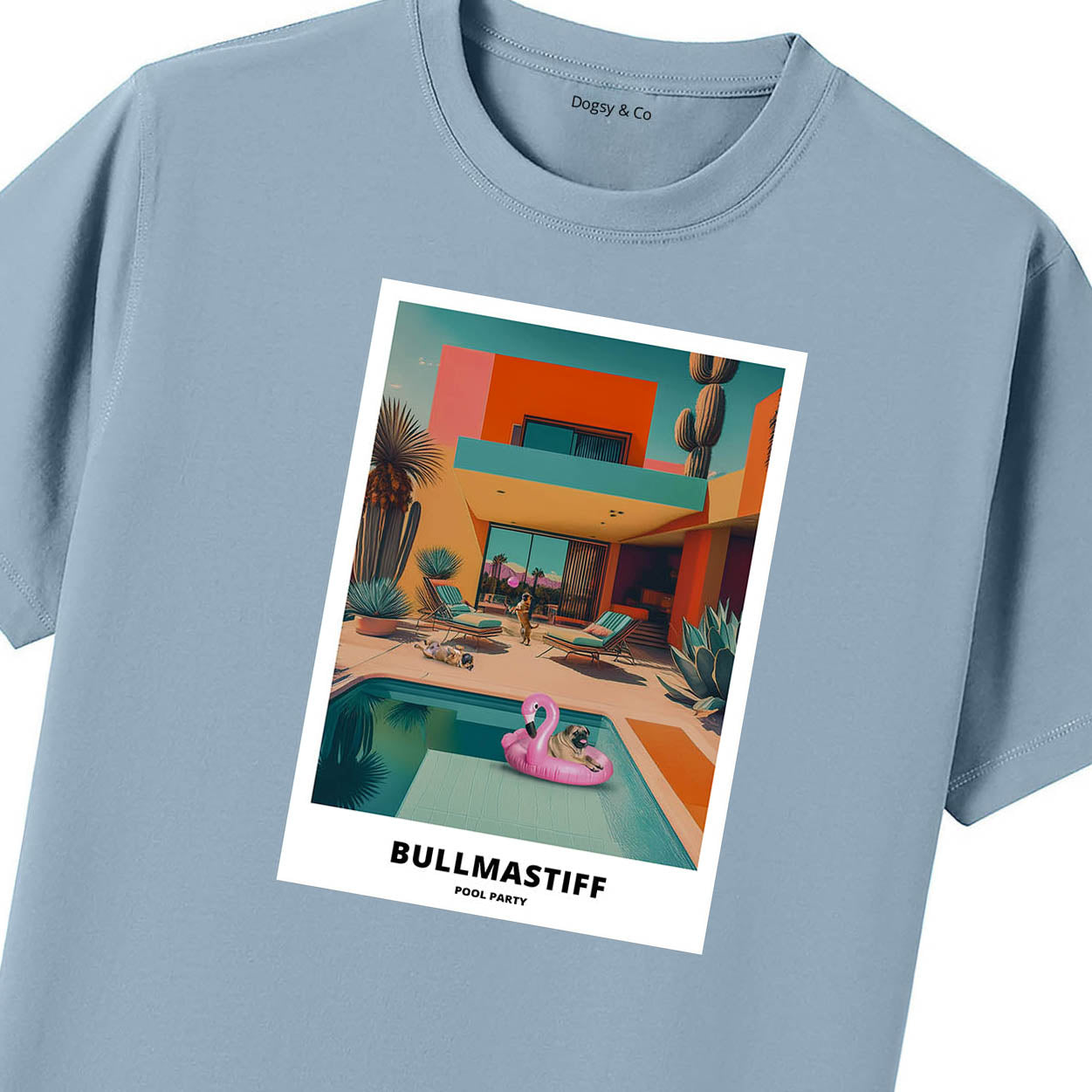 Bullmastiff Pool Party T-shirt