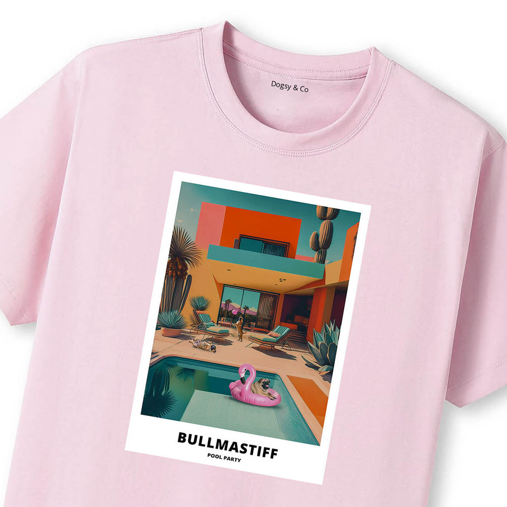 Bullmastiff Pool Party T-shirt