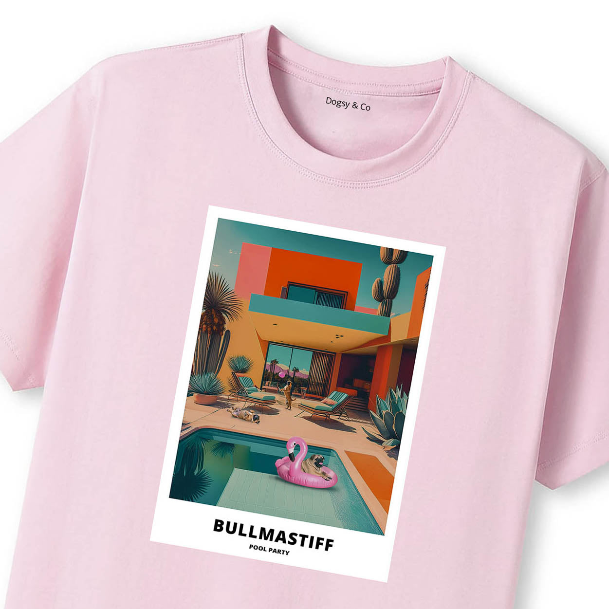 Bullmastiff Pool Party T-shirt