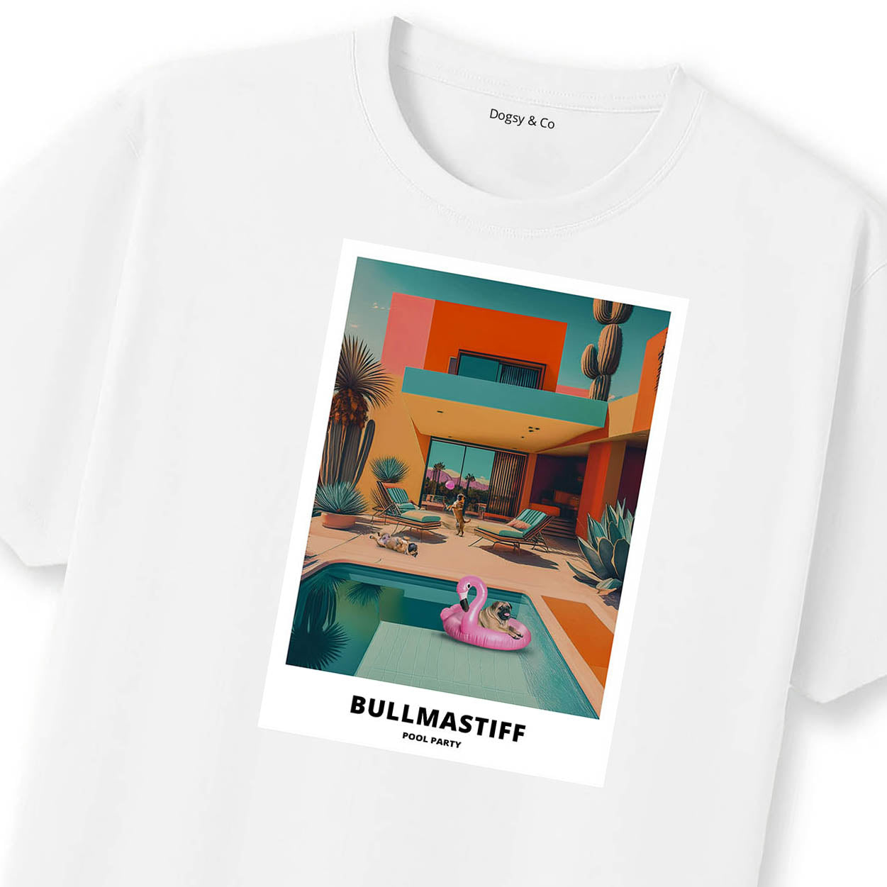 Bullmastiff Pool Party T-shirt