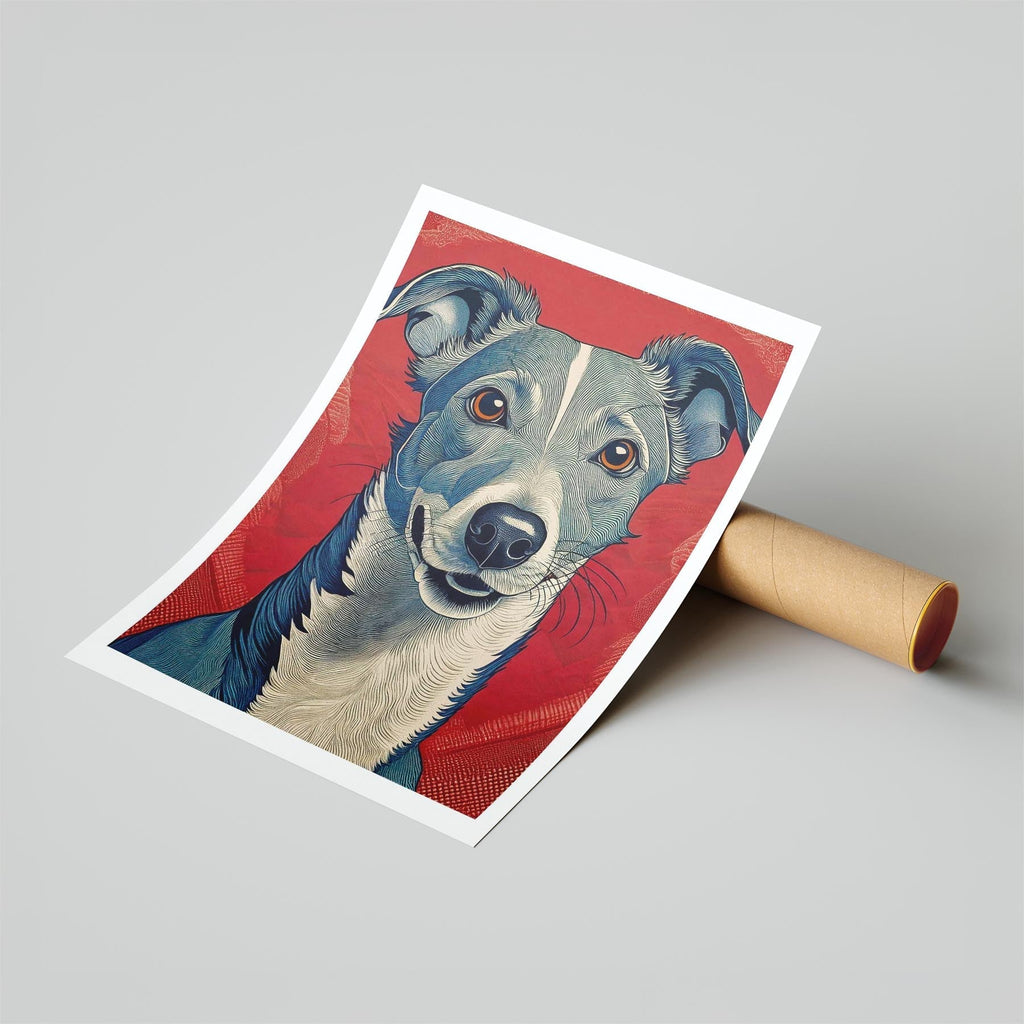 Whippet Hokusai Japanese Inspired Dog Series 1 image 6