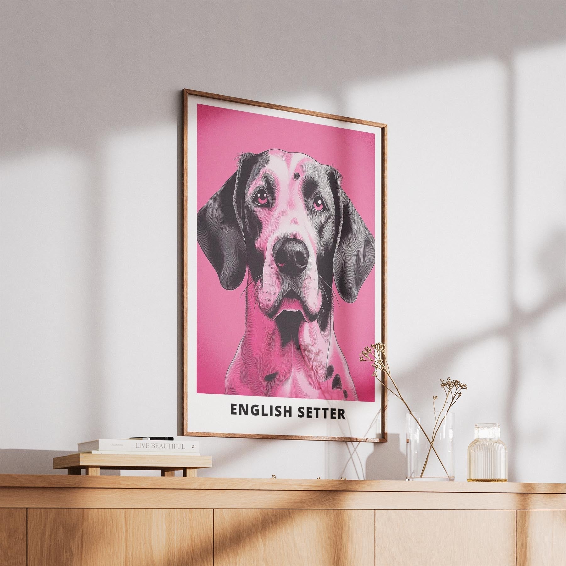 English Setter Pink and Black Dog Series 1 image 5