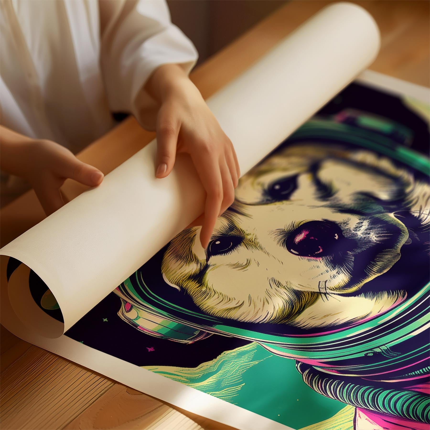 Akita Inu Space Dogs Series image 1