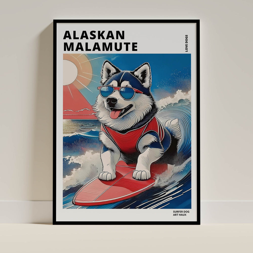 Alaskan Malamute Hokosai Surfer Dogs 1 image 0