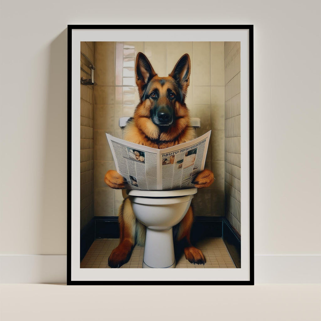 German Shepherd Toilet Humour Dog Series 1 image 0