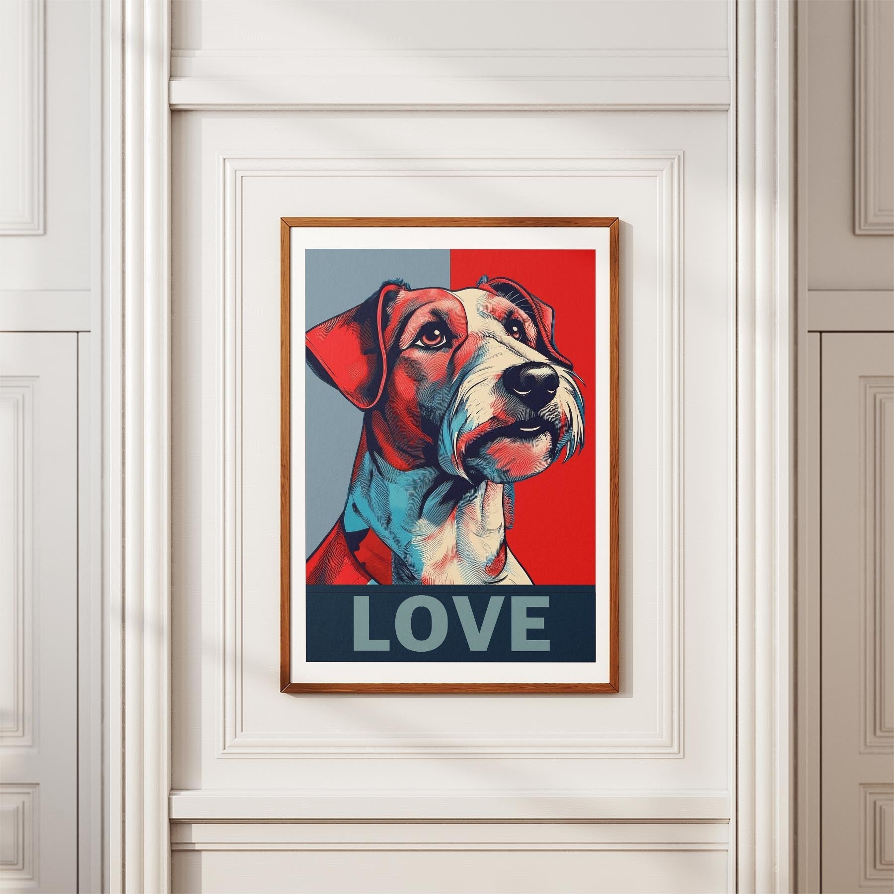 Fox Terrier LOVE Series Inspired by the Obama Poster image 3