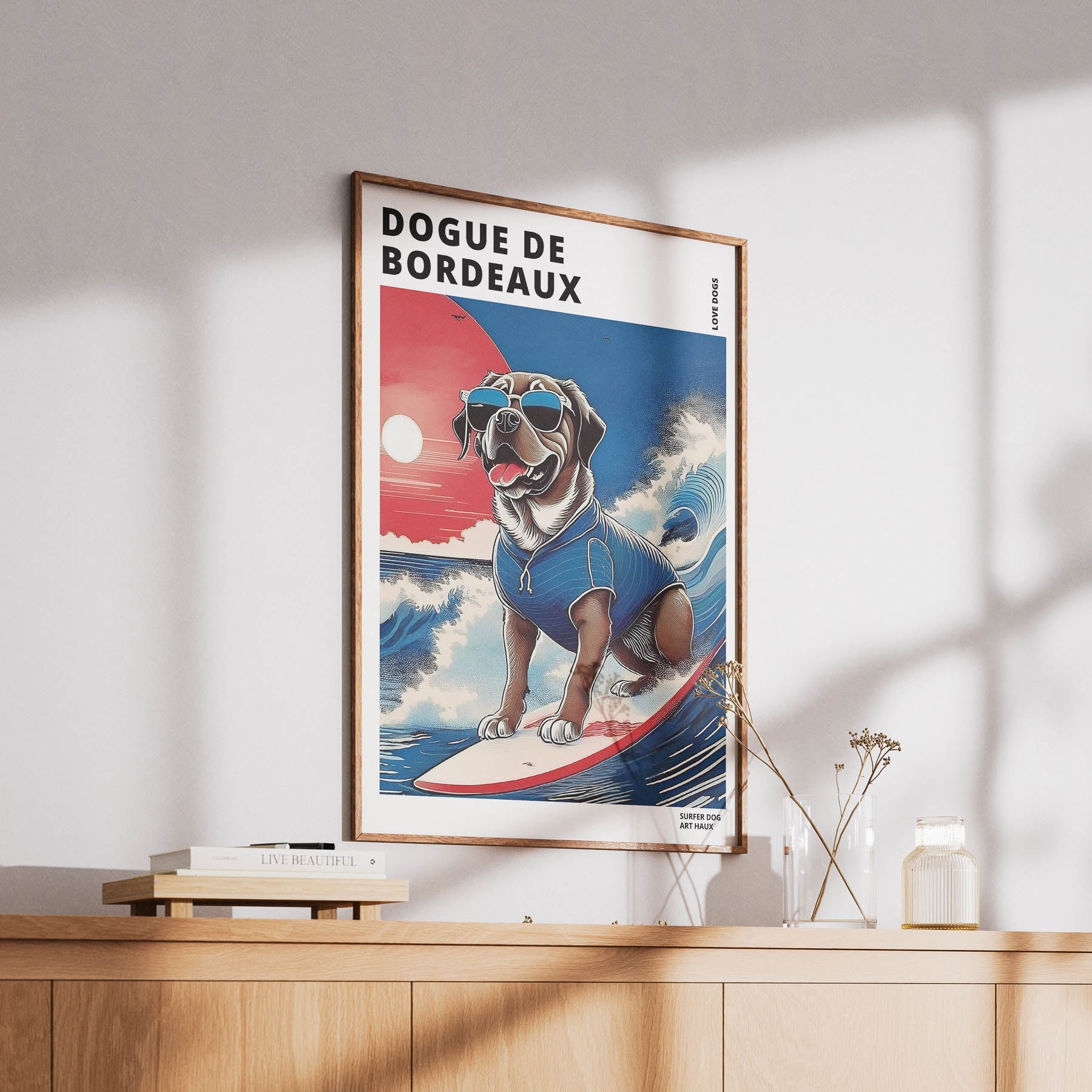 Dogue De Bordeaux Hokosai Surfer Dogs 1 image 6