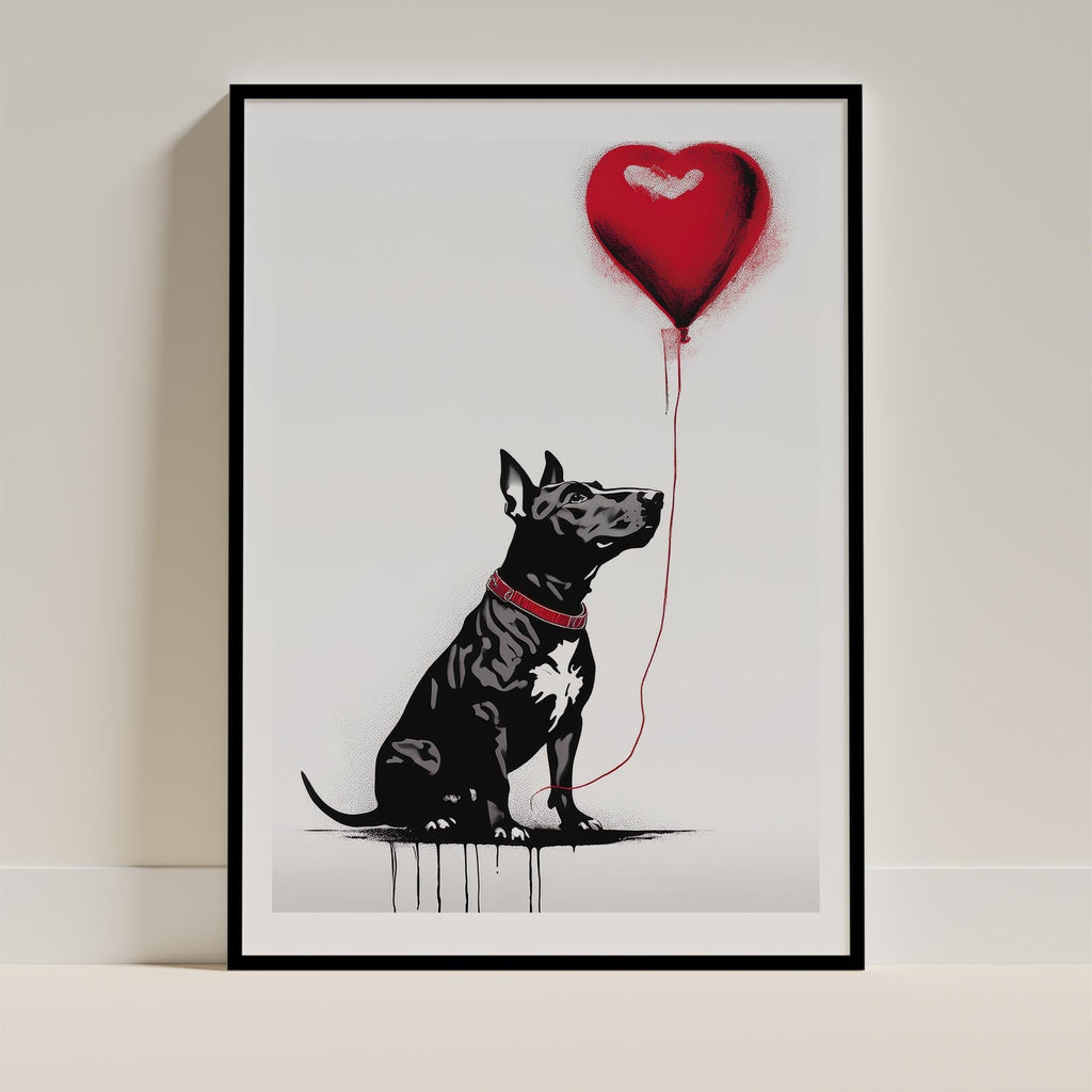 Bull Terrier DOGSY Series inspired by the Art of Banksy image 0