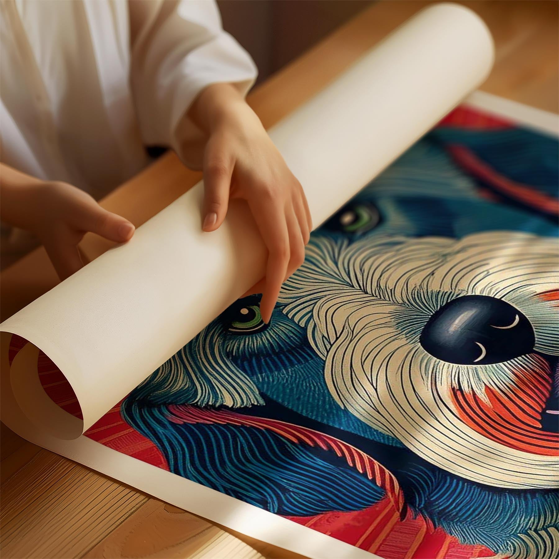 Old English Sheepdog Hokusai Japanese Inspired Dog Series 2 image 1