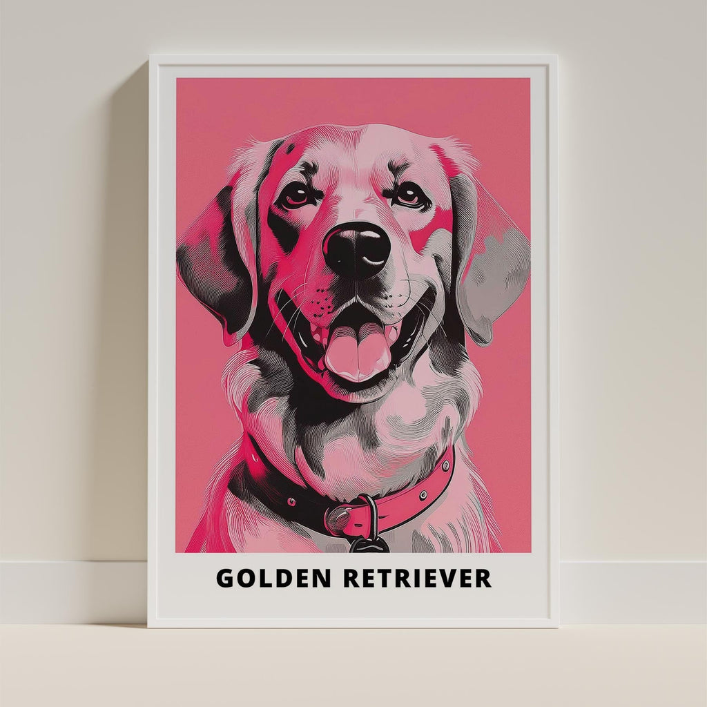 Golden Retriever Pink and Black Dog Series 1 image 9