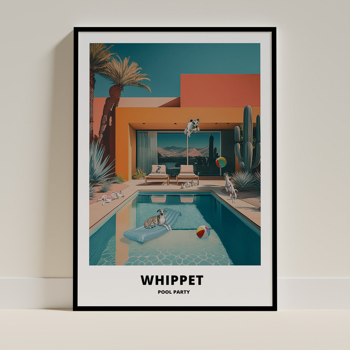 Whippet Dog Art Print Unframed Vol 2 | 10 Unique Designs | Wall Art Gift for Dog Lovers - Image 9 | Dogsy & Co