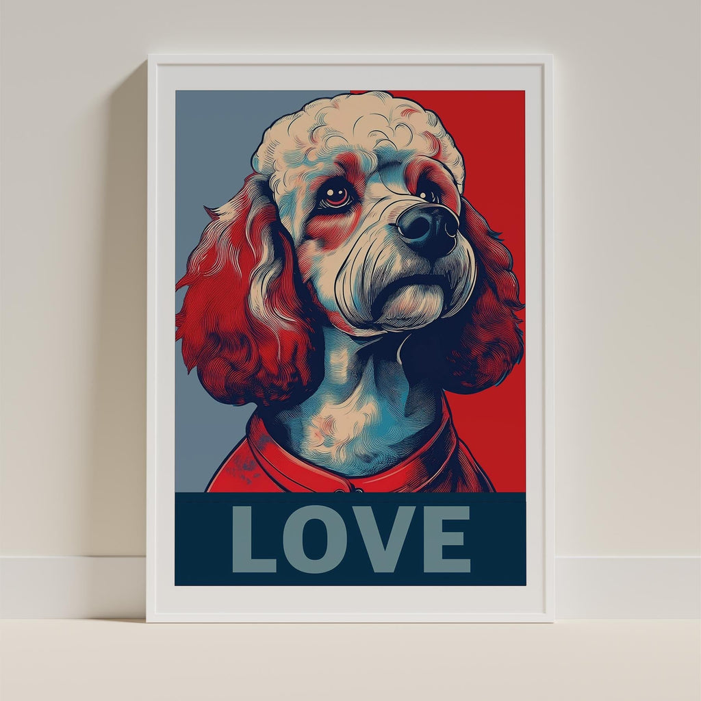 Poodle LOVE Series Inspired by the Obama Poster image 9