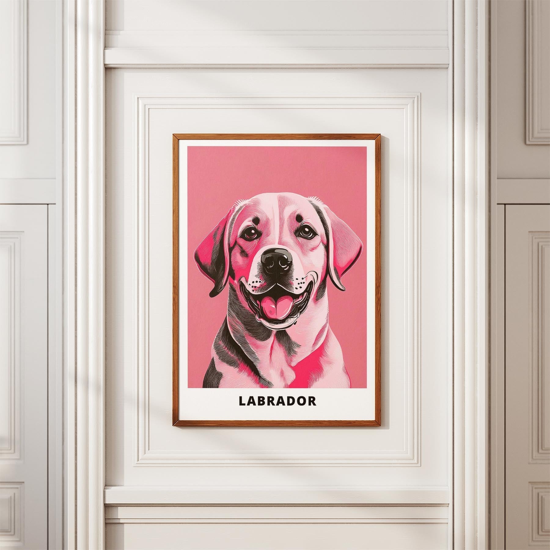 Labrador Retriever Pink and Black Dog Series 2 image 3