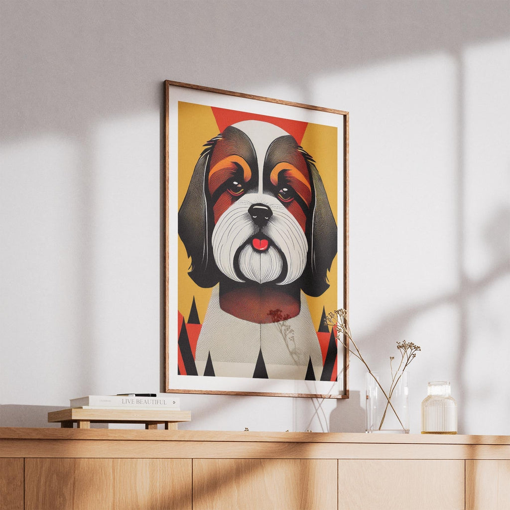 Shih Tzu Geometric Orange Series image 5