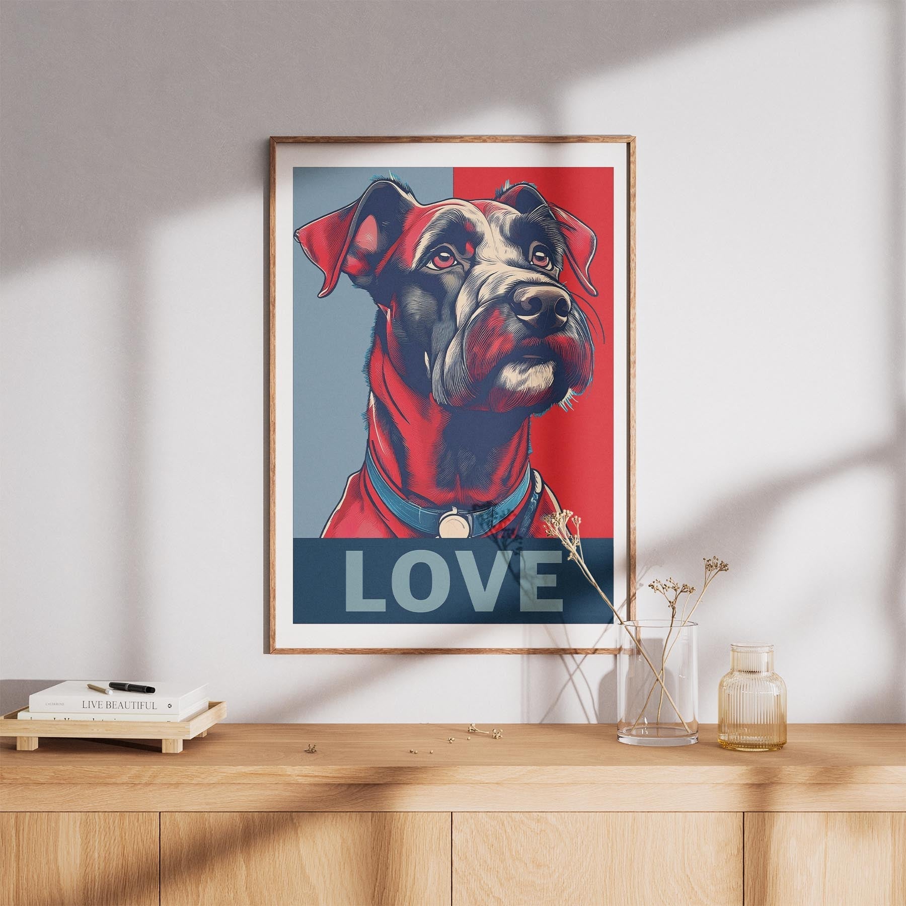 Black Russian Terrier LOVE Series Inspired by the Obama Poster image 8