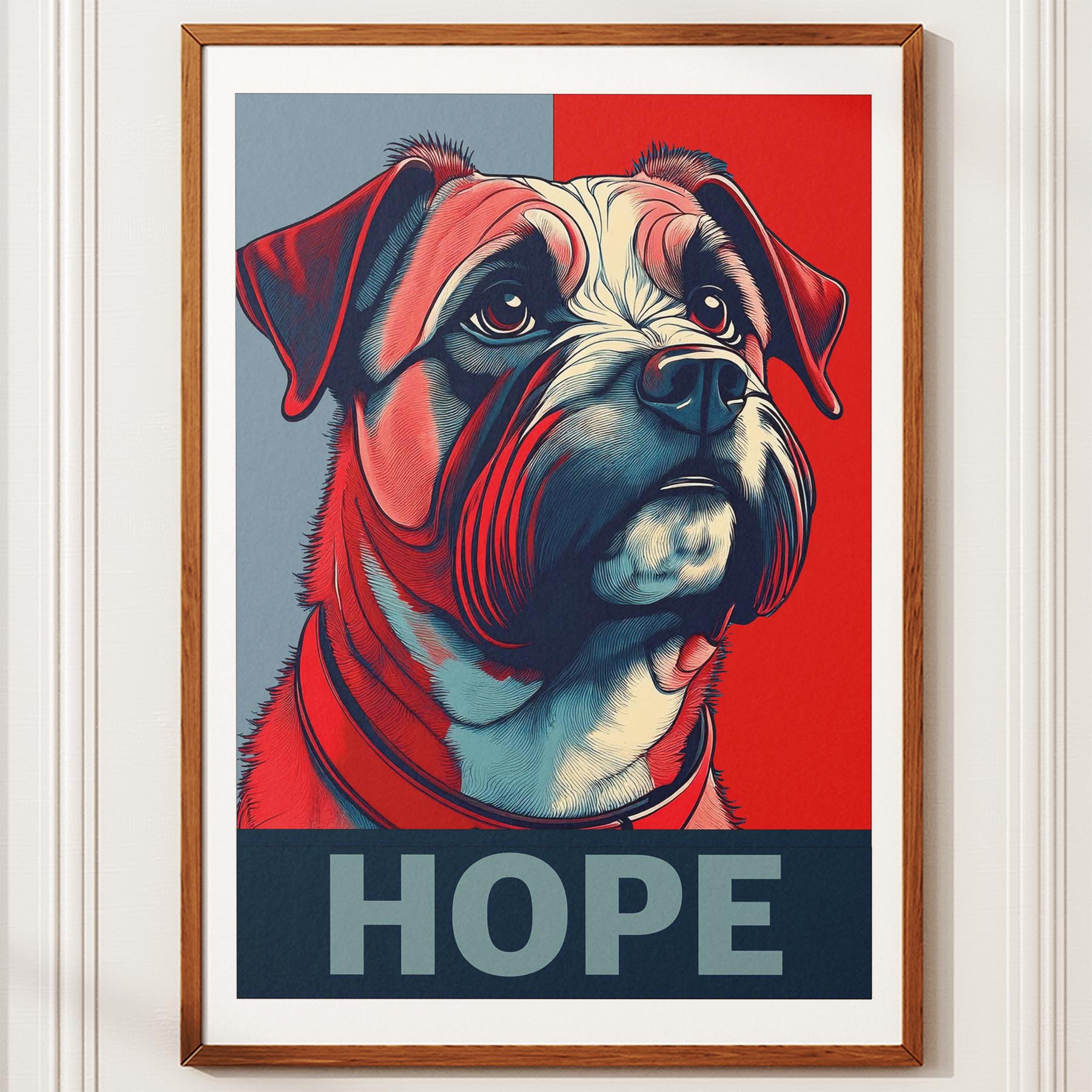 Border Terrier HOPE Series Inspired by the Obama Poster image 10