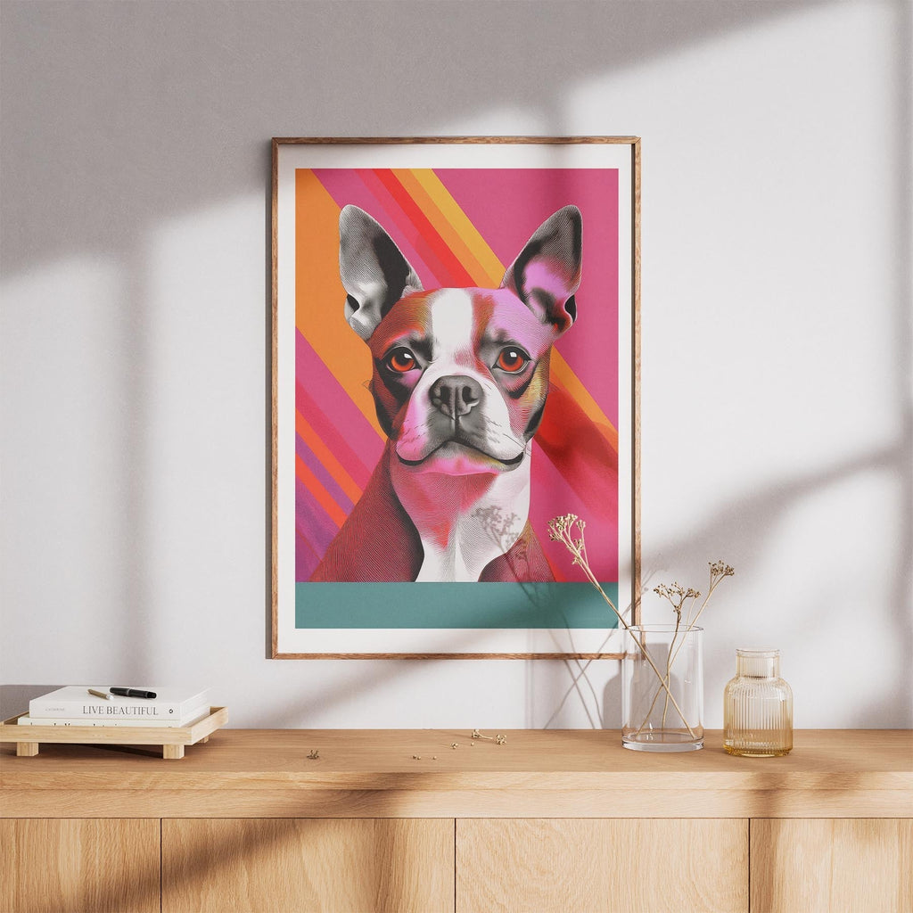 Boston Terrier Modern Pop Dog Series image 8