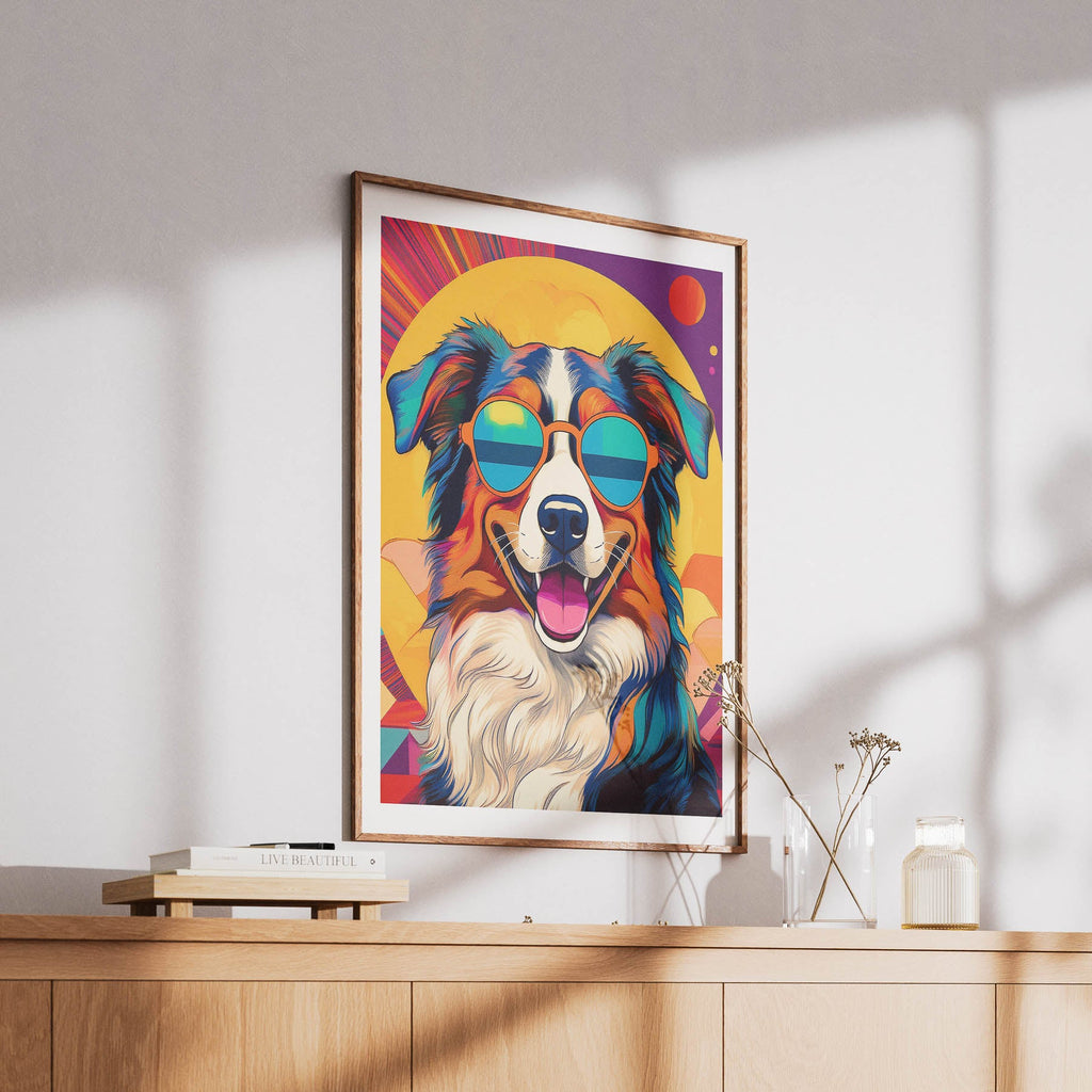 Australian Shepherd In Colourful Sunnies 2 image 6