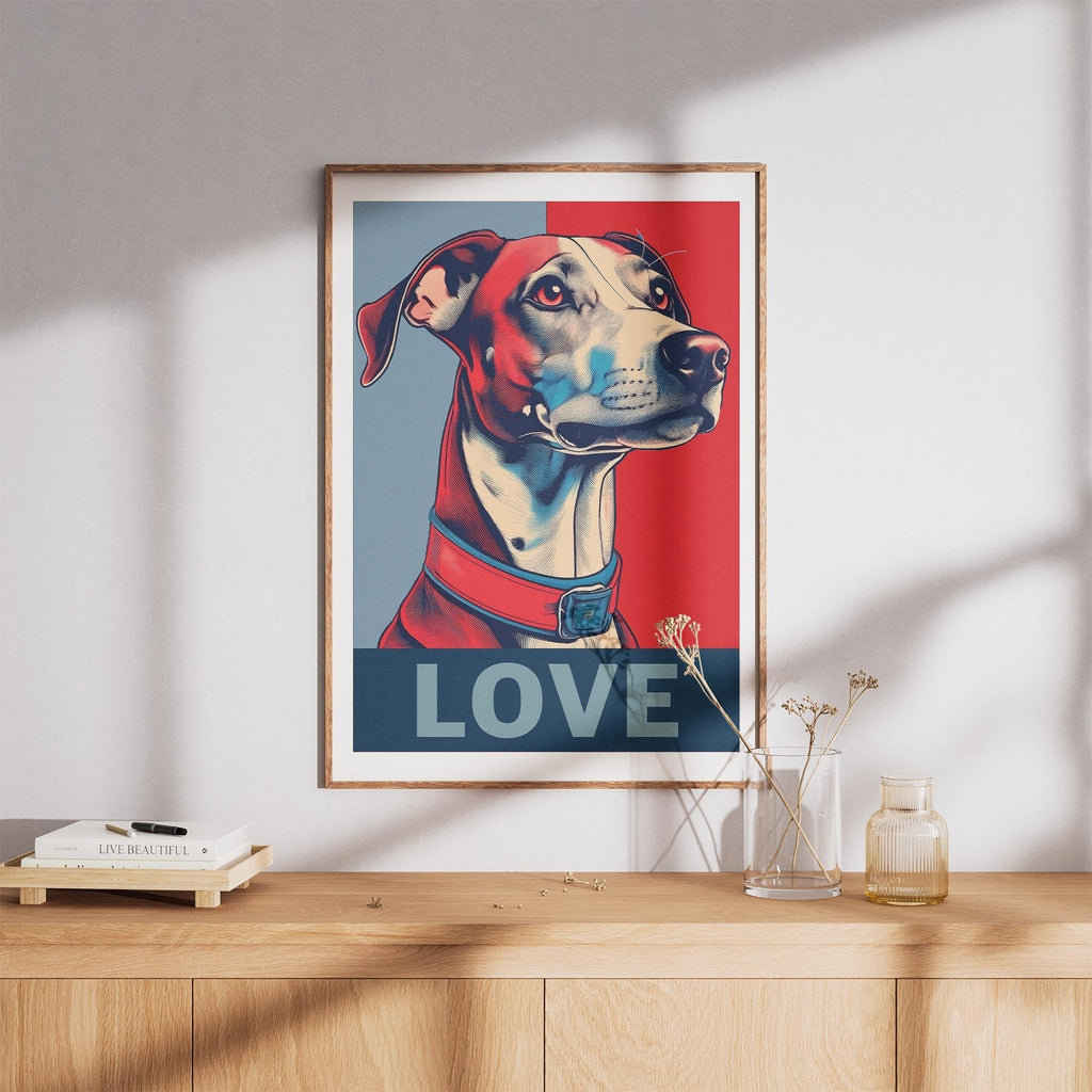 Whippet LOVE Series Inspired by the Obama Poster image 8