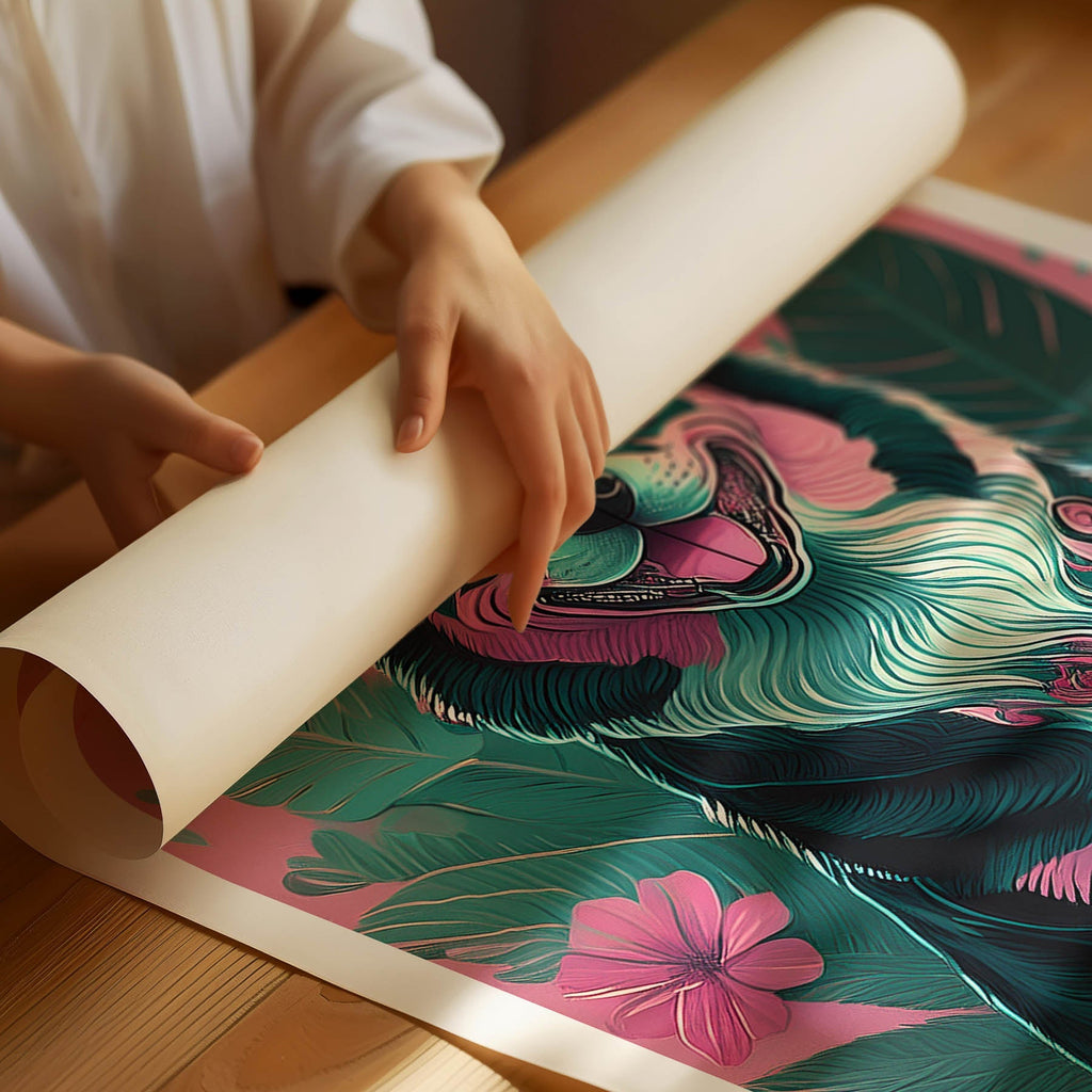 Australian Shepherd 1 Flowery Dog image 1