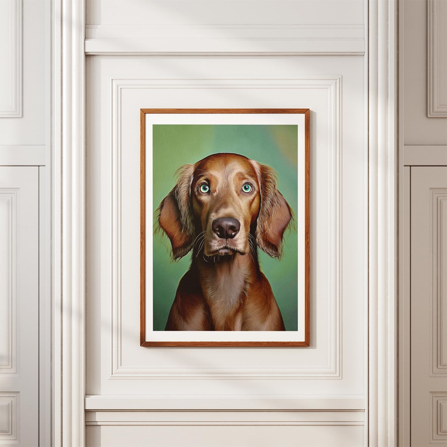 Irish Setter Green Painted Series image 3
