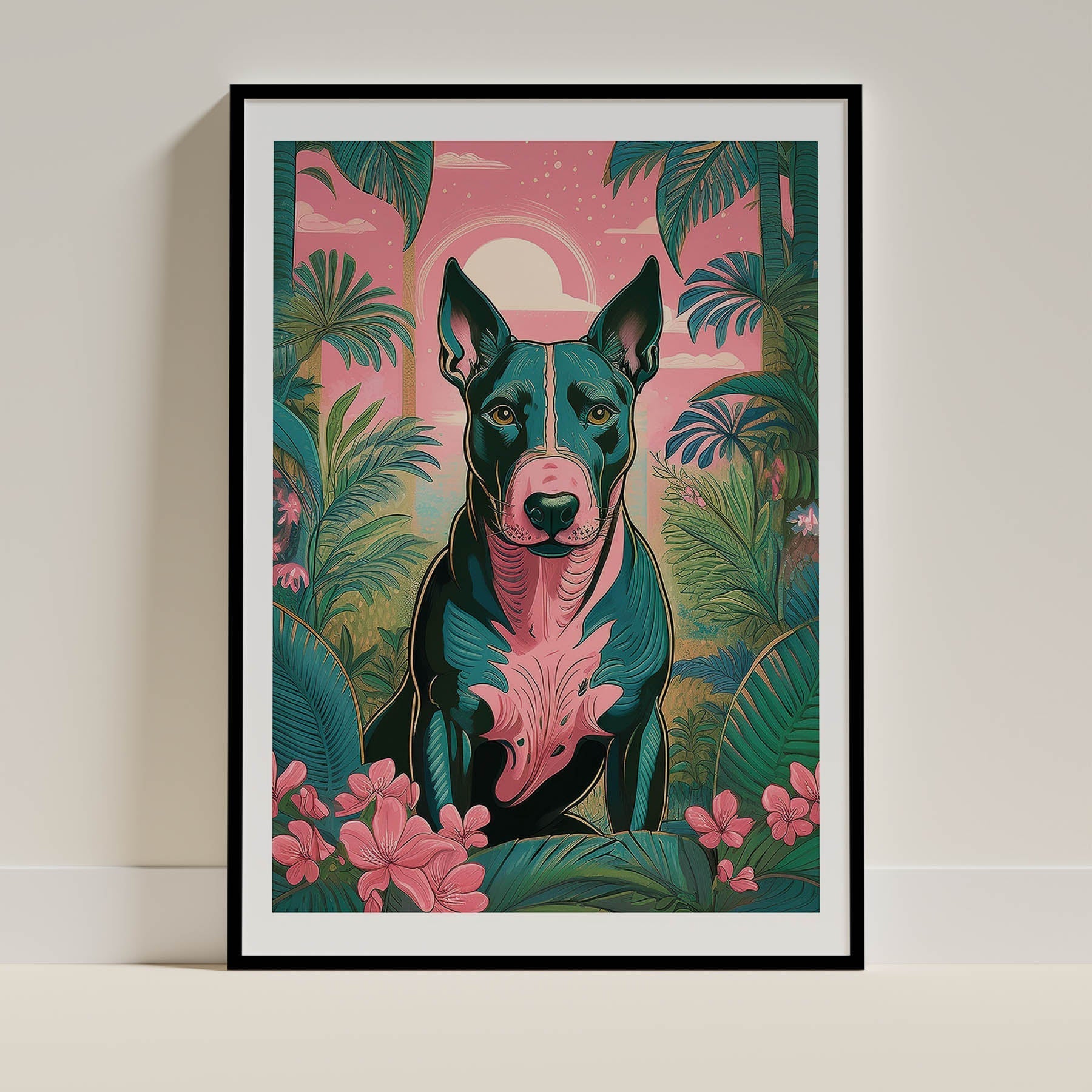 Bull Terrier Flowery Dog image 8