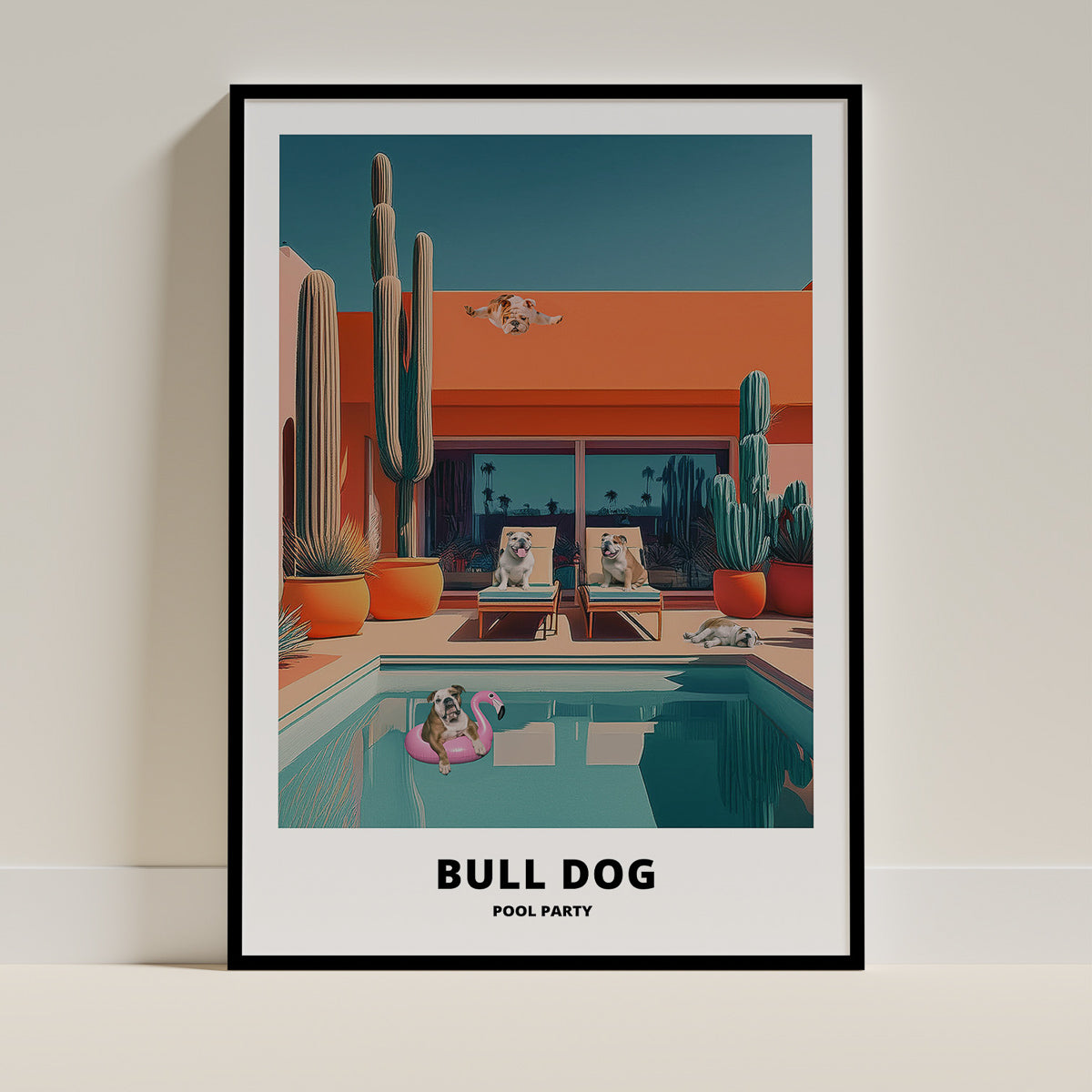 English Bulldog Dog Art Print Unframed Vol 3 | 2 Unique Designs | Wall Art Gift for Dog Lovers - Image 2 | Dogsy & Co