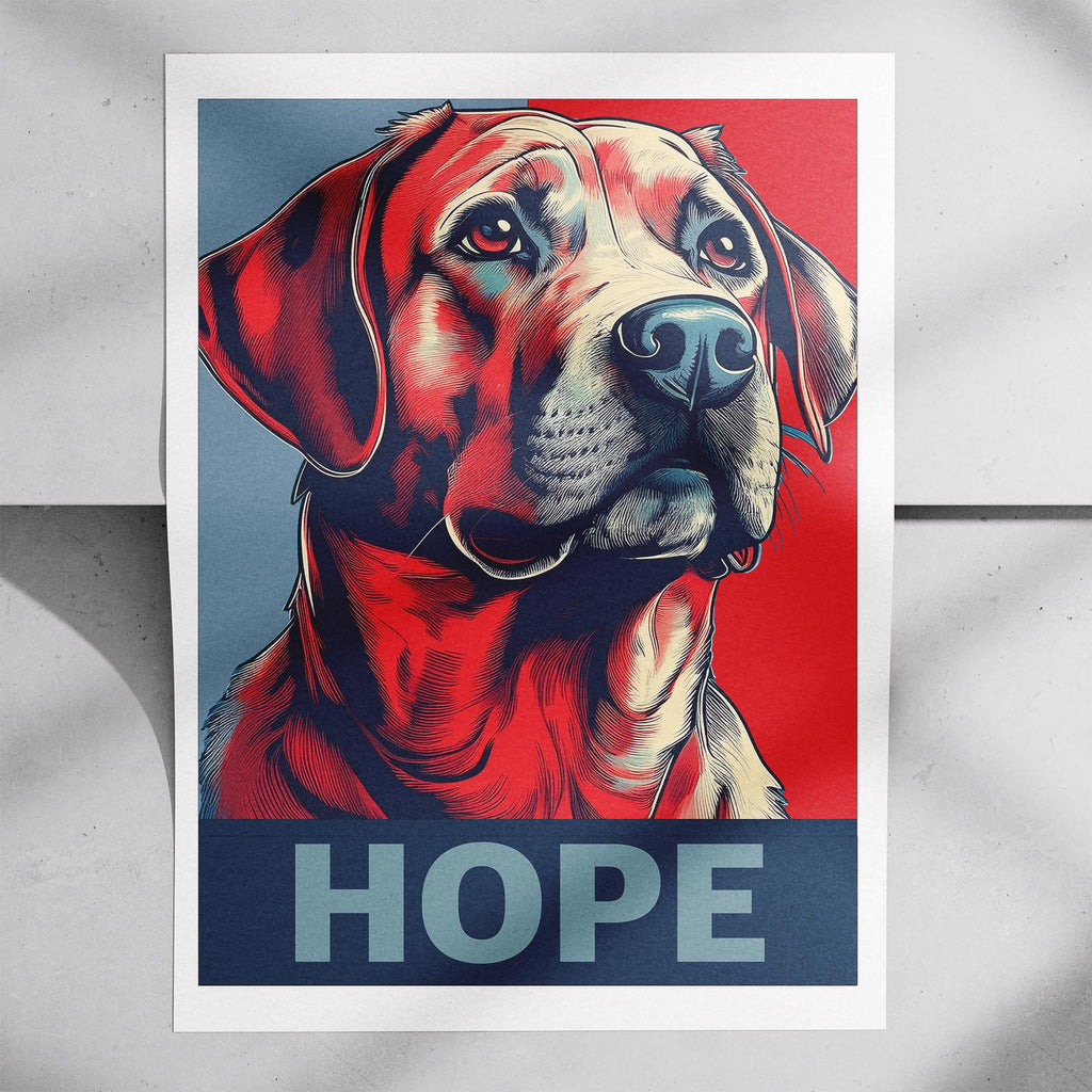 Labrador Retriever HOPE Series Inspired by the Obama Poster image 7