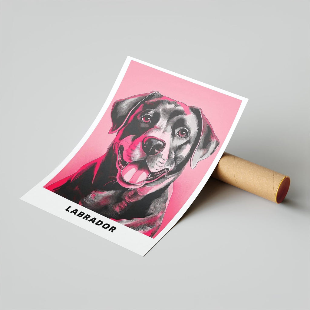 Labrador Retriever Pink and Black Dog Series 5 image 6