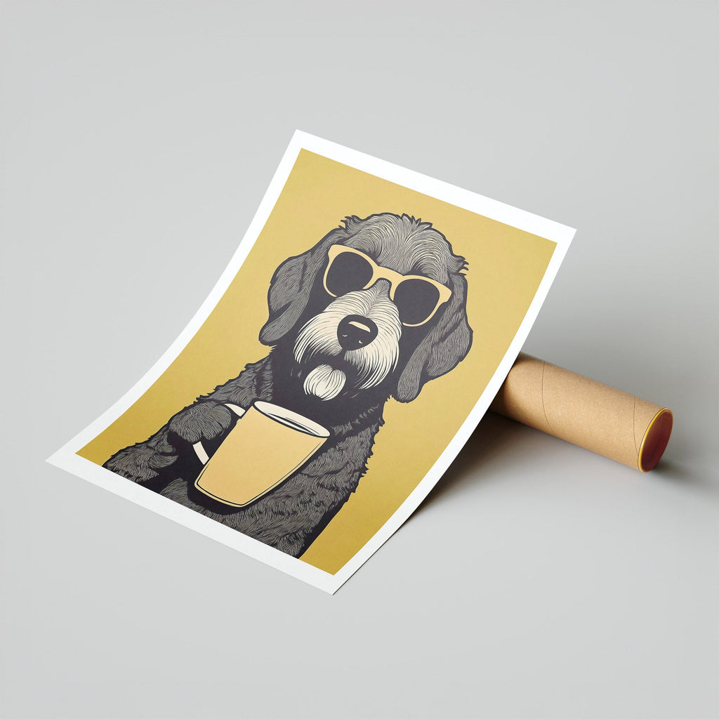 Labradoodle Chillin Coffee Dog image 7