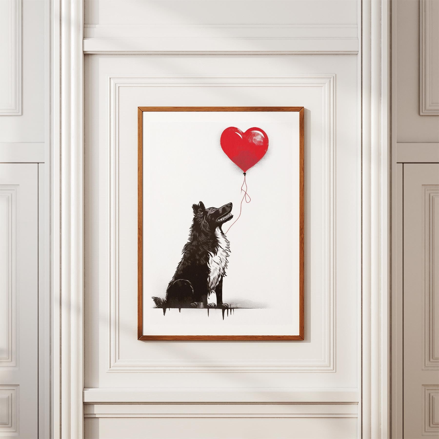 Rough Smooth Collie DOGSY Series inspired by the Art of Banksy image 3