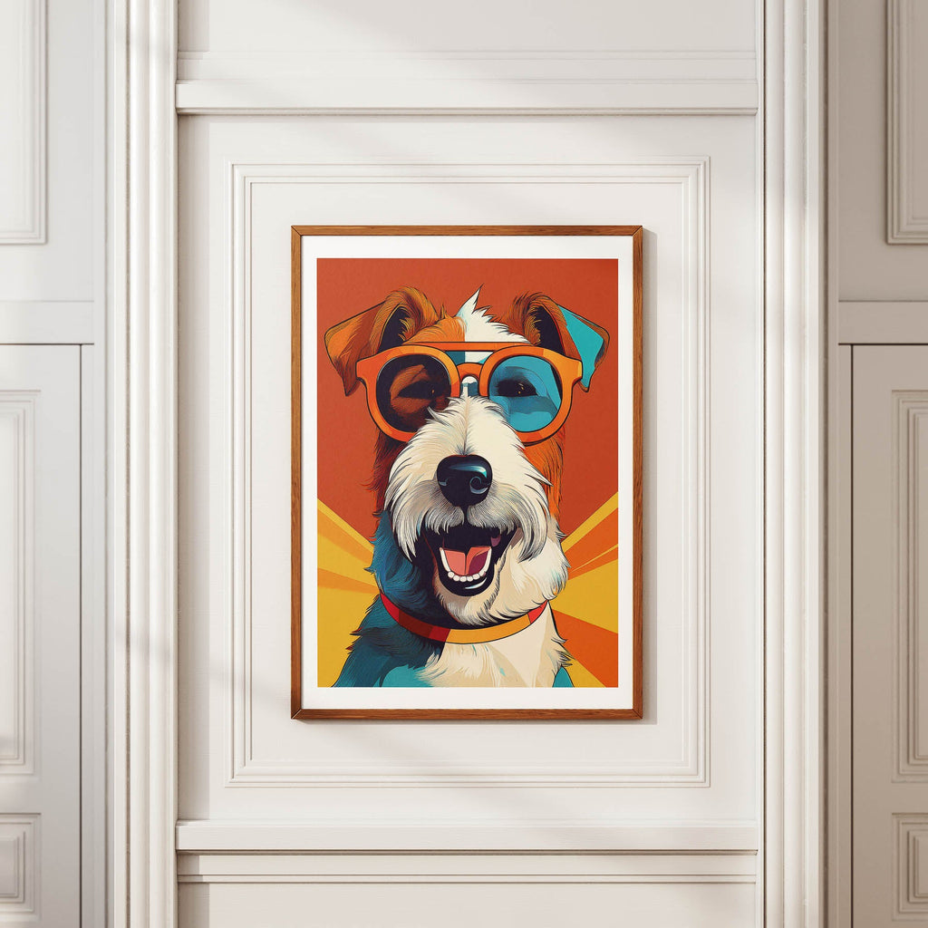 Fox Terrier In Colourful Sunnies 1 image 2
