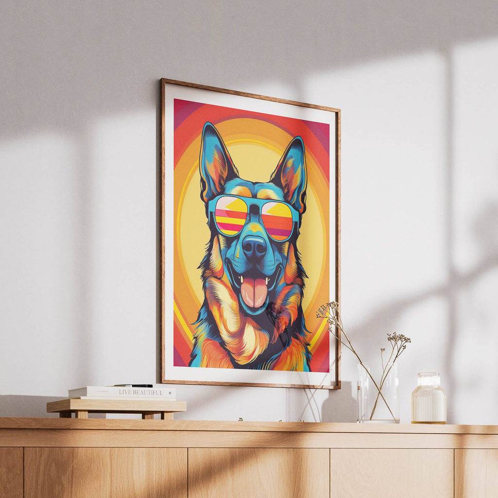 German Shepherd Dog In Colourful Sunnies 11 image 6