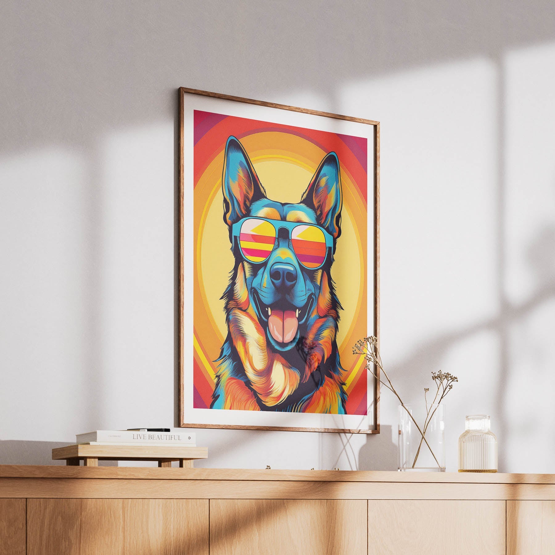 German Shepherd Dog In Colourful Sunnies 11 image 6