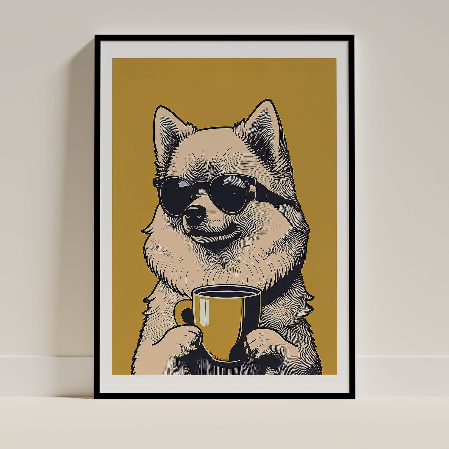 Pomeranian Chillin Coffee Dog image 0