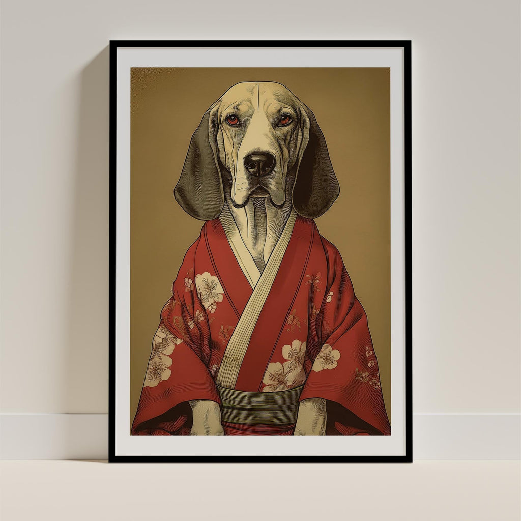 Bloodhound Japanse Kimono Dog Series image 0