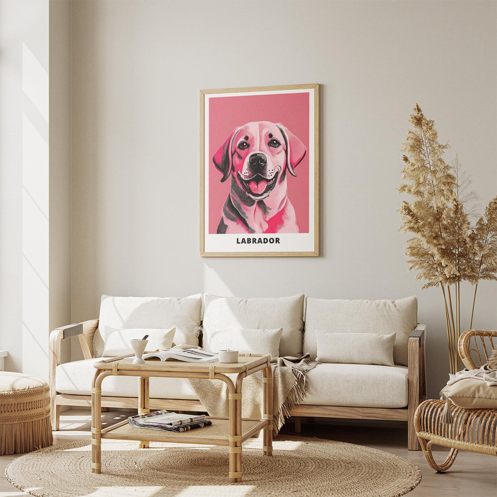 Labrador Retriever Pink and Black Dog Series 2 image 2