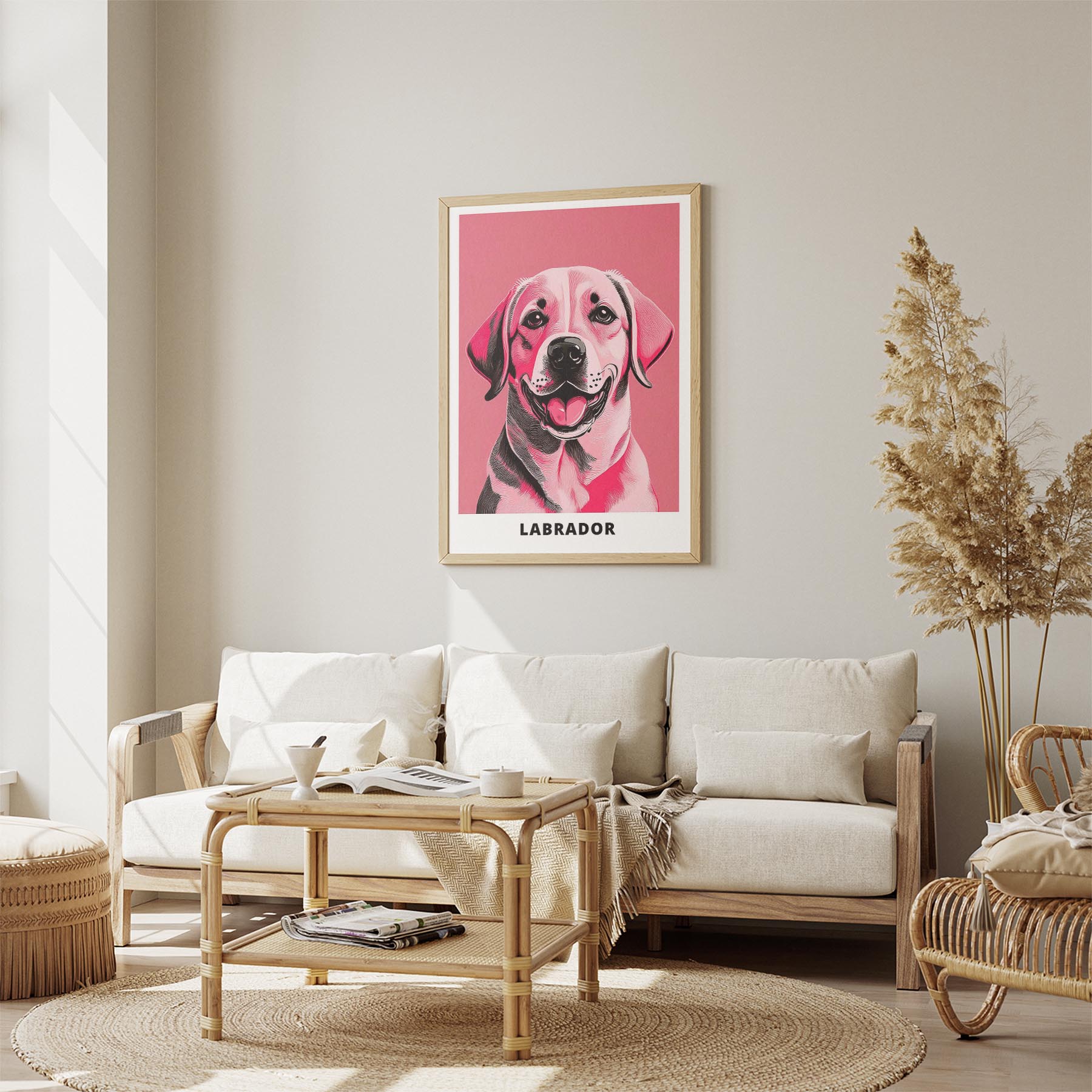 Labrador Retriever Pink and Black Dog Series 2 image 2