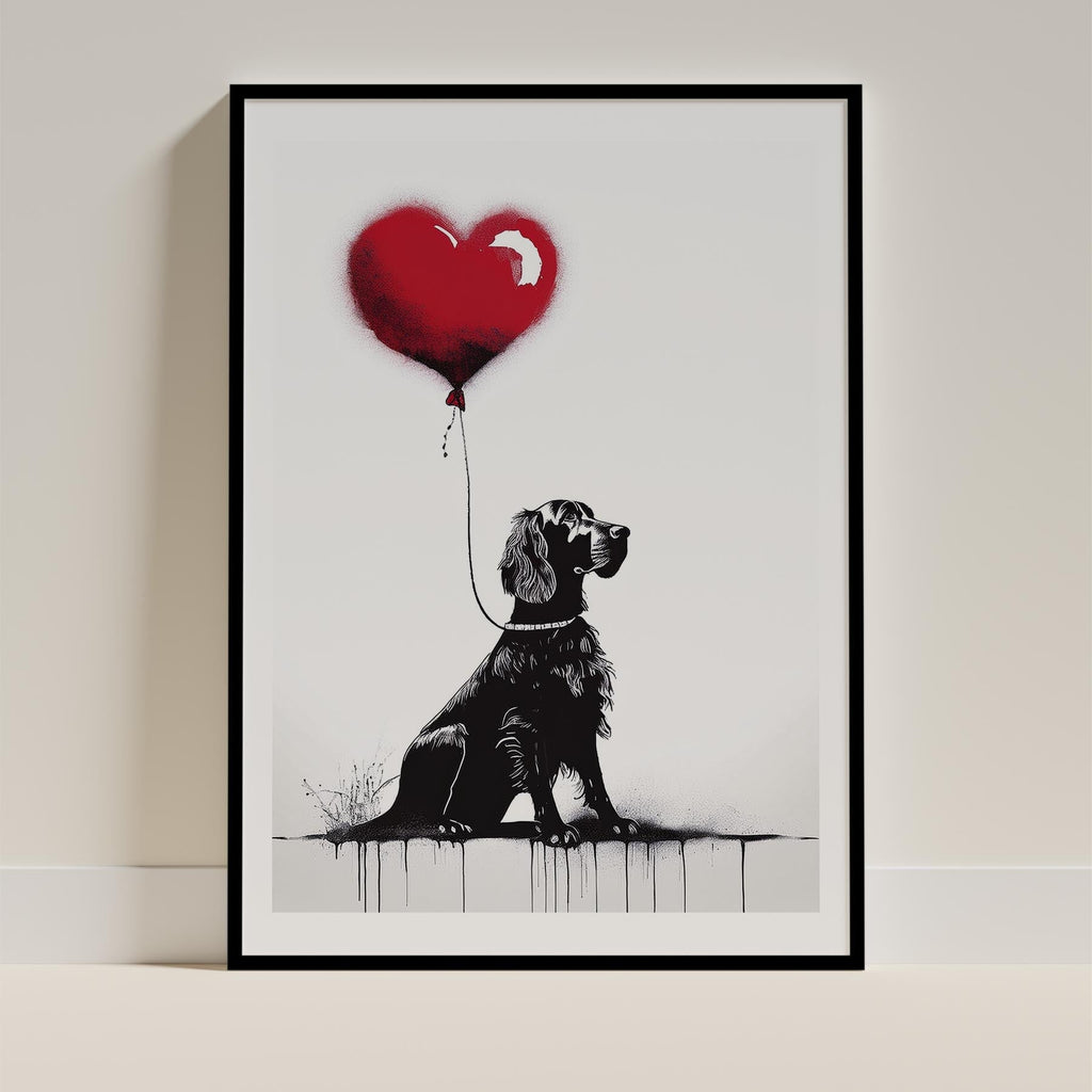 Gordon Setter DOGSY Series inspired by the Art of Banksy image 0