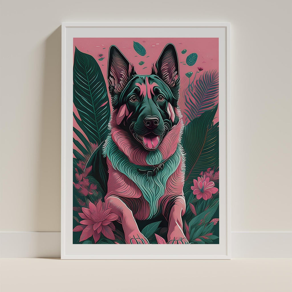 German Shepherd Flowery Dog image 9