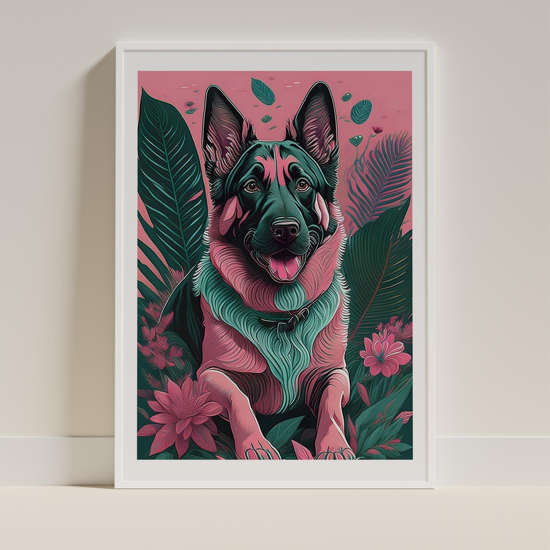 German Shepherd Flowery Dog image 9