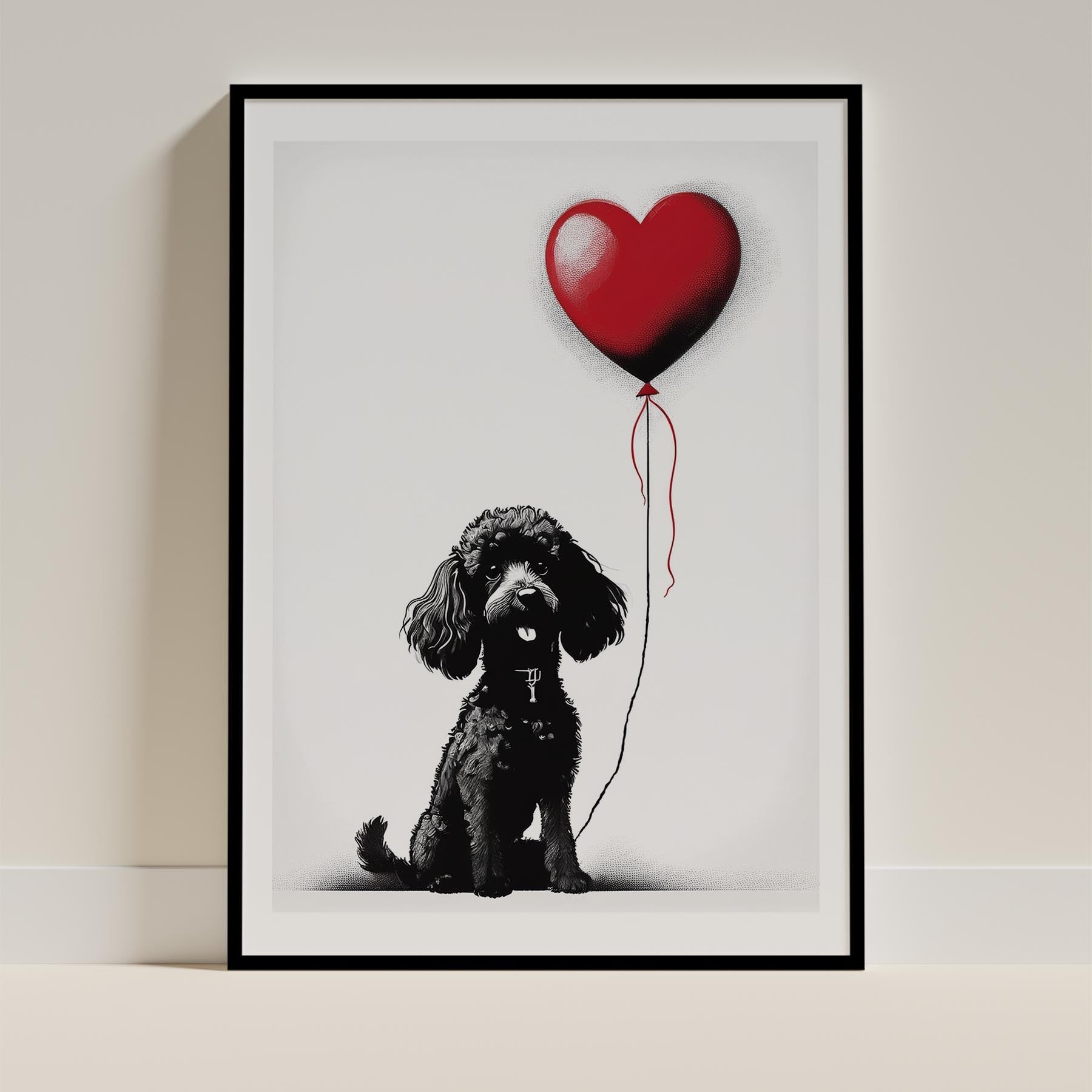 Poodle DOGSY Series inspired by the Art of Banksy image 0