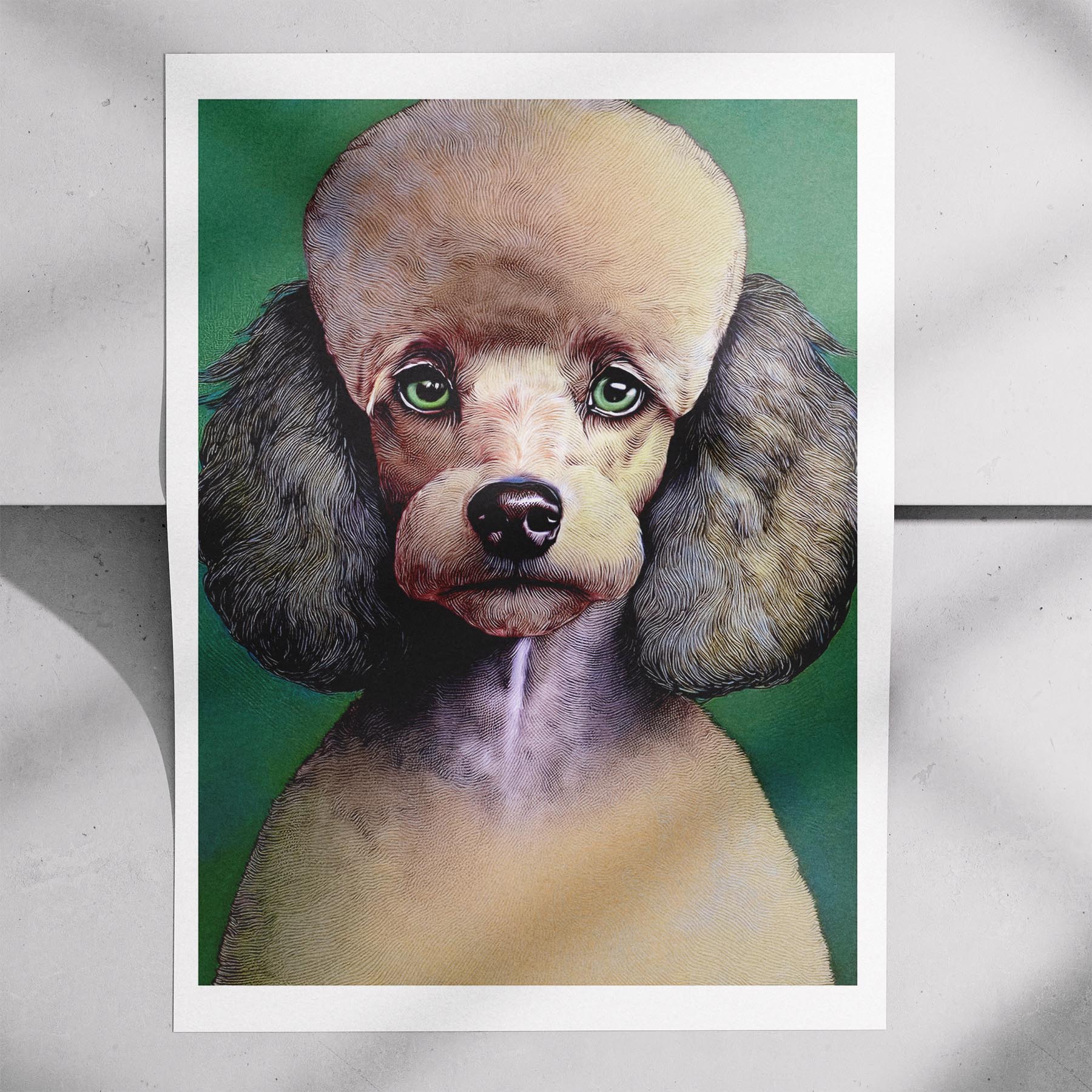 Poodle Green Painted Series image 7